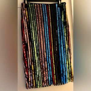 Rainbow Sequins Skirt